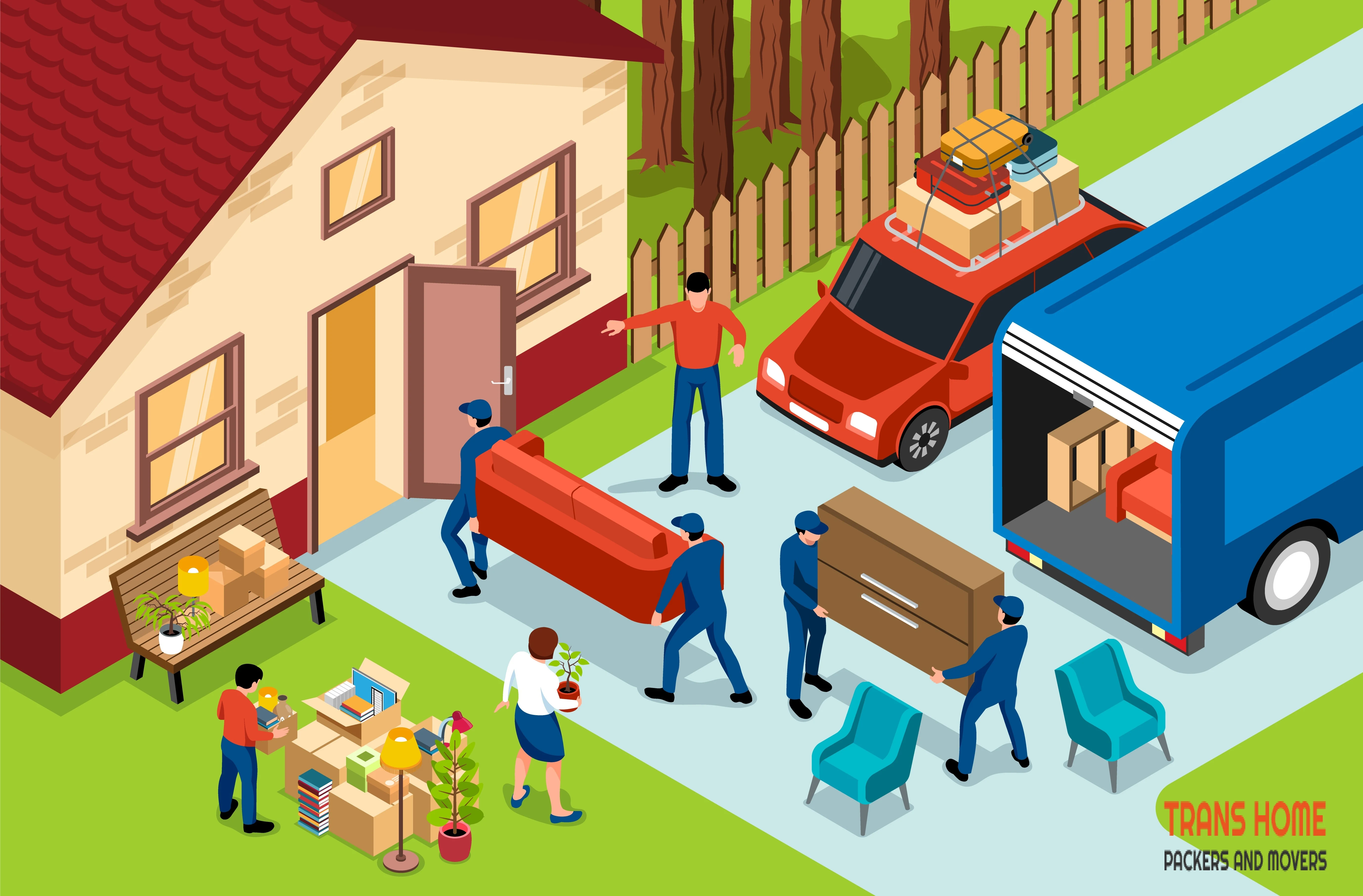 Relocation Services by Trans Home Packers and Movers in Gurgaon