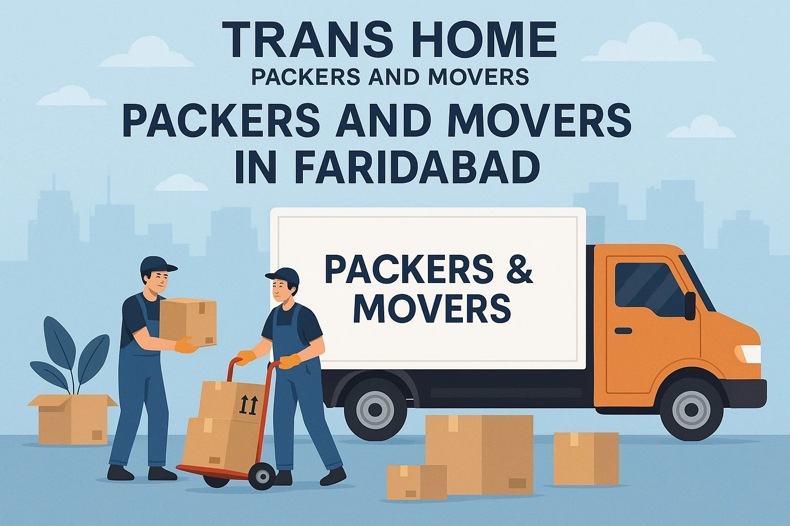 Professional packers and movers services in Faridabad for home and office relocation