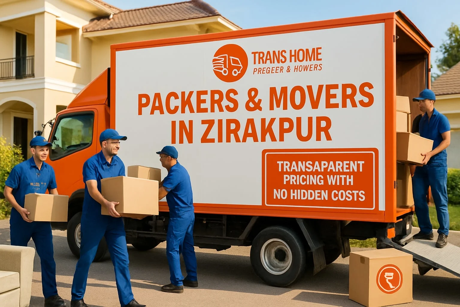 Professional packers and movers services in Zirakpur for home and office relocation